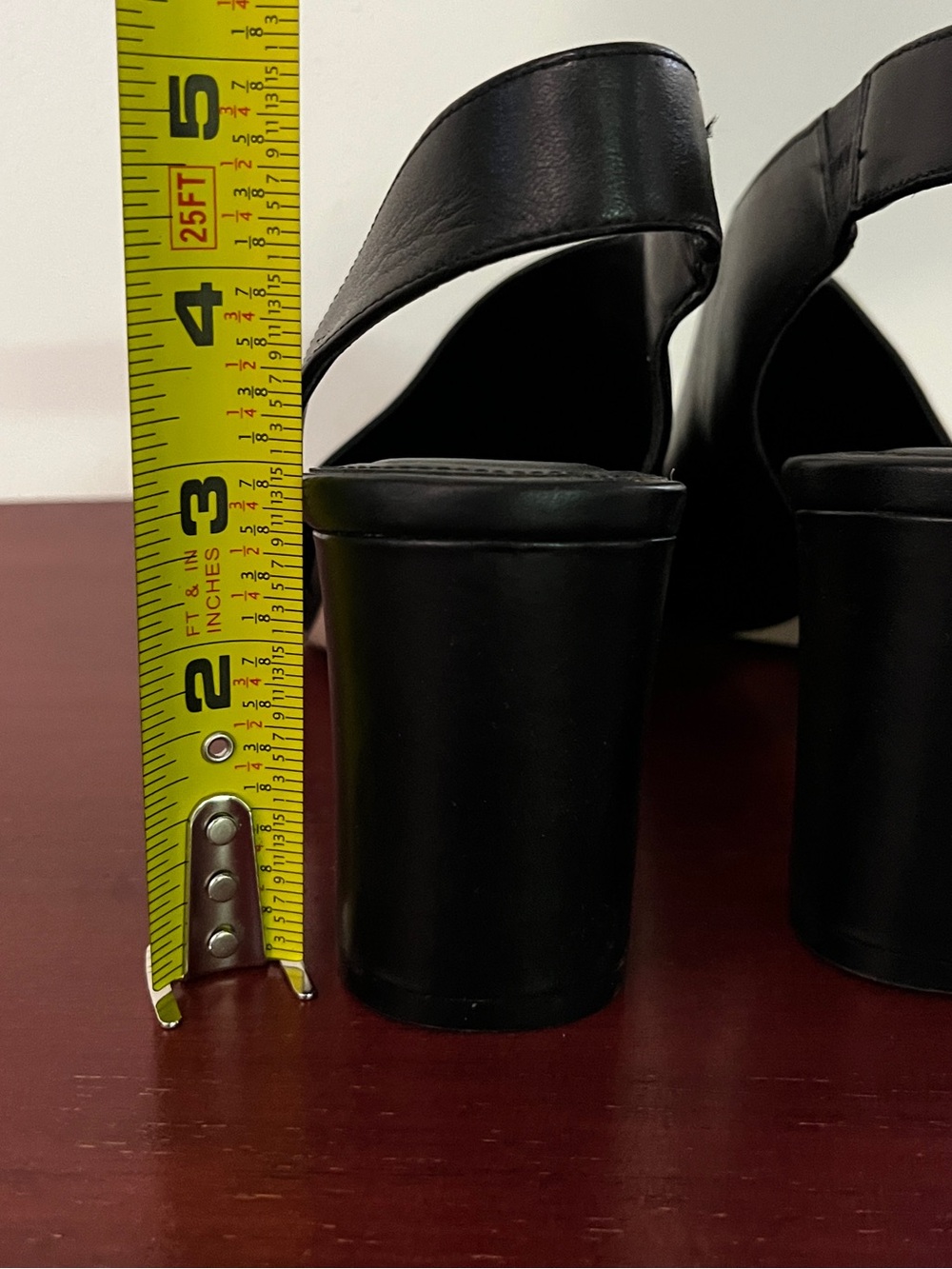 Cole Haan Womens Vania Pump Size 9 Black Leather D'Orsay Slingback Block Heel - Picture 11 of 12